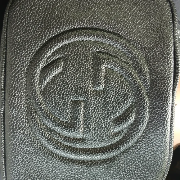 Black Leather Interior Label Bag - Picture 2 of 14